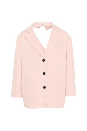 Pink cotton blazer, DOUUOD KIDS | DY2A04G0197504